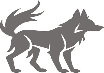 wolf vinyl ready vector illustration