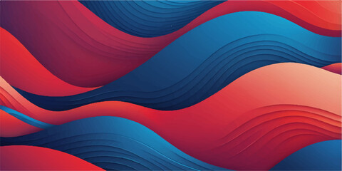 This colorful abstract background design features blue and orange lines with a dynamic wave pattern, making a great web banner or wallpaper