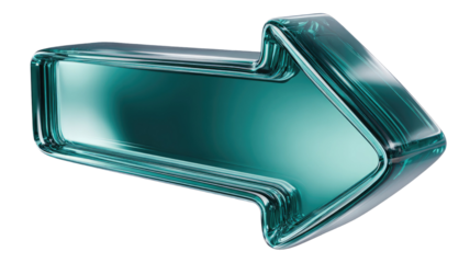 3D render of a futuristic 3D graphic symbol with metallic chrome texture on reflective background isolated for modern design presentation