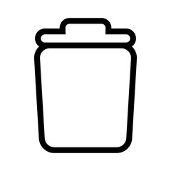 Trash can vector icon. garbage illustration sign. basket symbol. Recycle logo. Recycle button web icon.