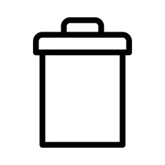 Trash can vector icon. garbage illustration sign. basket symbol. Recycle logo. Recycle button web icon.