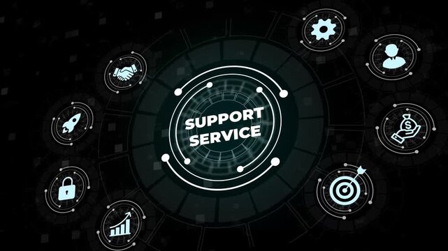 Technical support Customer service Business technology concept.