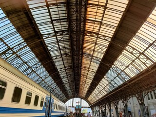 railway station in Lviv, Ukraine