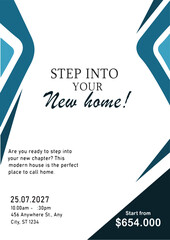 Minimal Poster Brochure Flyer design Layout background vector template A4