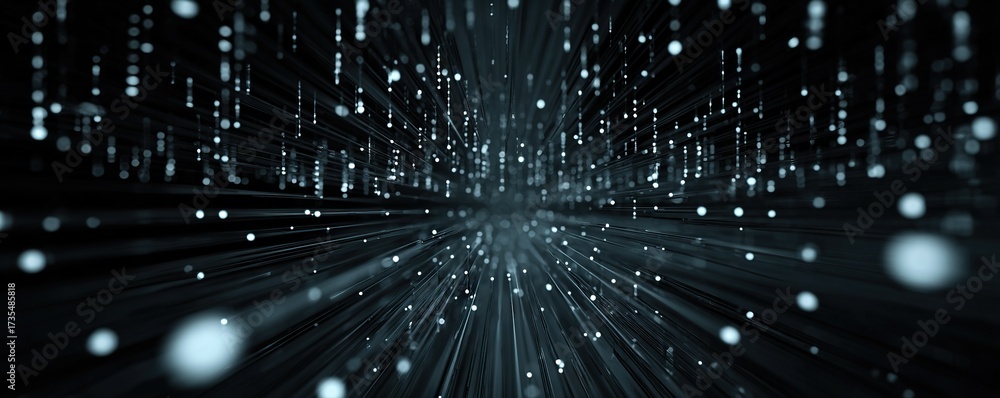 Wall mural modern digital abstract 3d background. can be used in the description of network abilities, technolo