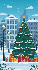 Winter's City Embrace