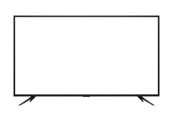 Naklejka premium Empty Television Screen Perfect For Advertisement Or Design Isolated on Transparent PNG Background.
