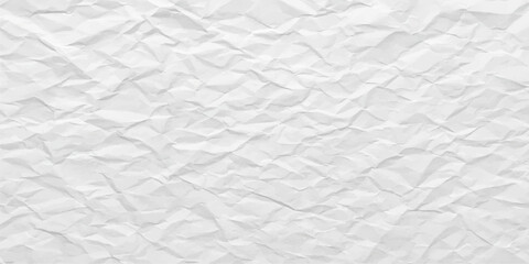 Wrinkled white paper texture with a crushed, grunge design