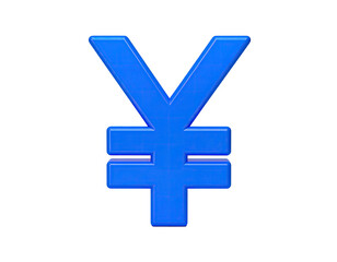 Obraz premium A blue, 3D rendered, currency symbol on a black background