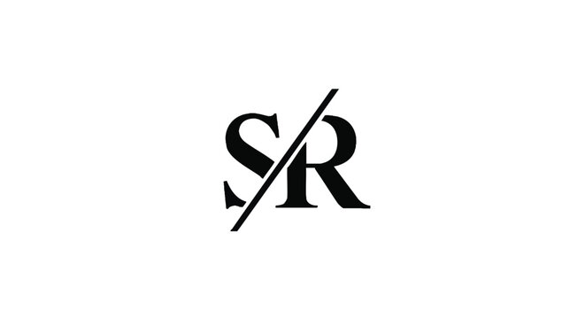 Minimalist Letter SR Logo Design for Modern Business and Branding Identity - Powered by Adobe