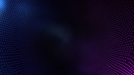 Abstract digital wave of dots