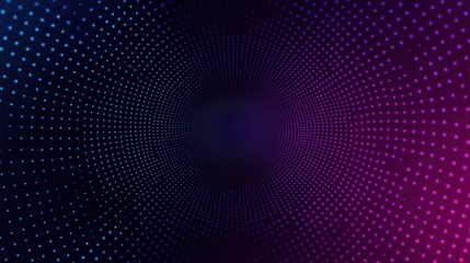 Abstract Tunnel of Dots