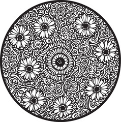 Mandala Floral Circle Pack