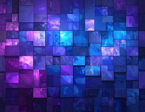 Abstract Colorful Geometric Pattern.