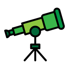 Searchlight Vector Filled Icon Design