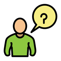 Missing Person Alert Vector Filled Icon Design