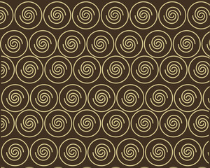 Seamless chocolate-swirl pattern vector with warm brown and cream tones, perfect for gourmet confectionery packaging, pastry boxes, cafe menus and gift wrap. Tileable high-res vector (SVG/EPS) 