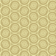 “Minimal spiral circle pattern in mocha and cream — elegant background for social media templates, branding, packaging mockups, and stationery. High-resolution, print-ready vector for designers 