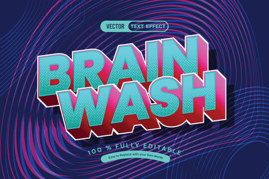 Brain Wash Style Text Effect