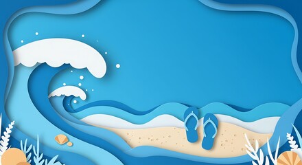 Ocean's Embrace: Papercut Summer