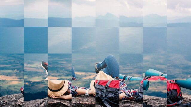 Split Screen Travel Transition