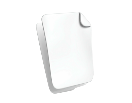 Two overlapping blank sheets of paper on a black background, slight shadowing