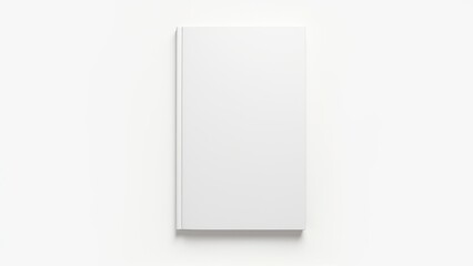 White book on white background