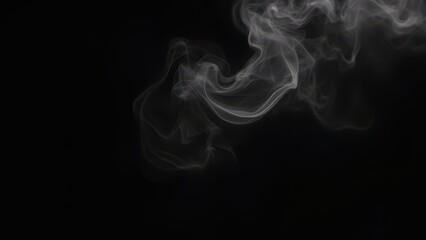 Abstract Smoke on black Background