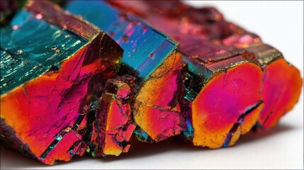 Fototapeta premium Closeup View Of Multicolored Crystals