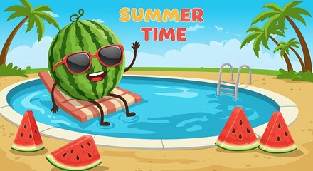 Watermelon Poolside Paradise