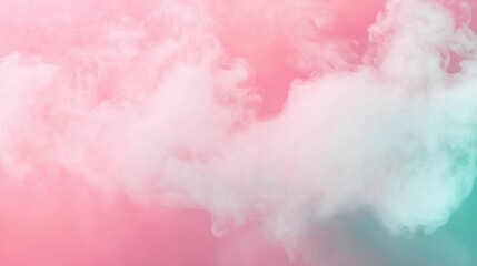 Fototapeta premium Pink and Teal Abstract Cloudscape