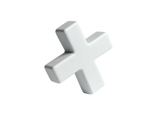 Fototapeta premium A white, three-dimensional 