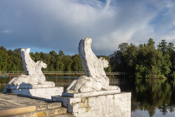 Historic Marfino estate, cultural heritage site, Moscow region, Russia