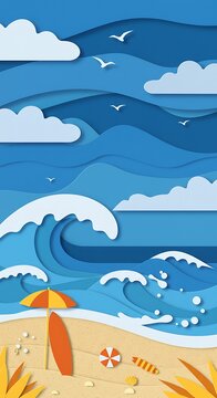 Paper Seascape Reverie