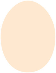 An egg on a sheet. A blank for children's crafts