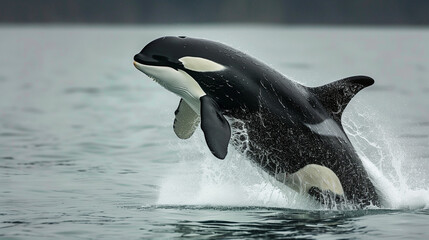Fototapeta premium Killer whale Killer whale jumping out of water