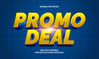 promo deal editable text effect