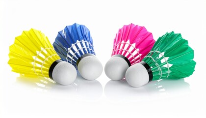 badminton shuttlecock  on white background
