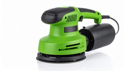 green electric grander machine on white 