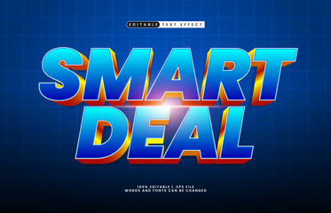 smart deal editable text effect