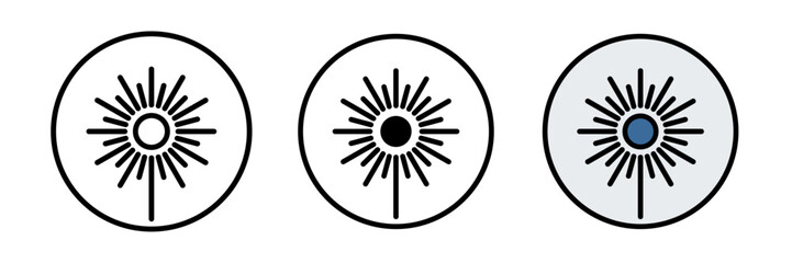 Laser beam icon Vector Illustration. Isolated vector Illustration on white background.