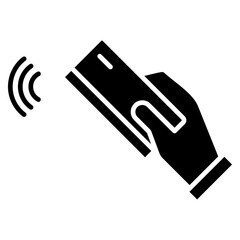 Card Reader Glyph Icon