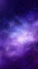 Obraz premium Beautiful cosmic galaxy scene with vibrant purple and blue nebula and sparkling stars in deep space background