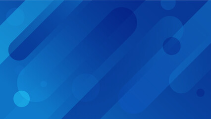 青のグラデーション背景 抽象的な幾何学模様のデザイン ビジネスやテクノロジーに使えるシンプルな壁紙イラスト