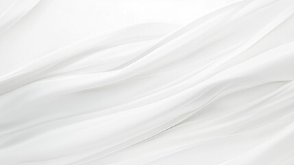 Naklejka premium White Fabric Waves