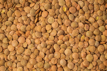 Lentils as a texture, background, pattern