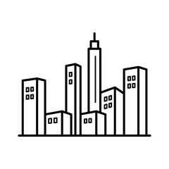 Obraz premium City Buildings Icon