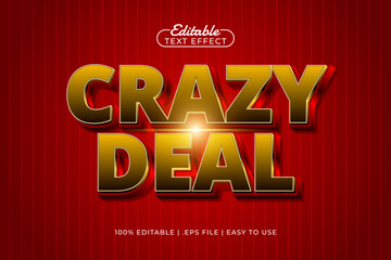 crazy deal editable text effect