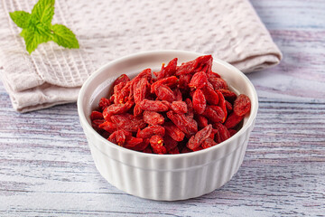 Dry Goji berries sntioxidant pile