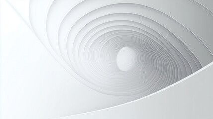 Naklejka premium Abstract white spiral design
